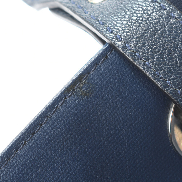 Chanel Paris Biarritz PM Blue/Silver Hardware Coated Canvas Tote Bag - Picture 11 of 12